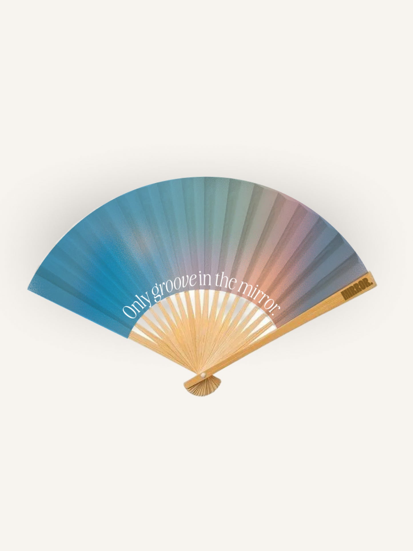 Deep Blue Mirror Fan